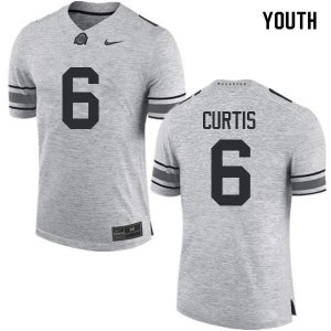 Youth Ohio State Buckeyes #6 Kory Curtis Gray Nike NCAA College Football Jersey Authentic NVZ7544GY